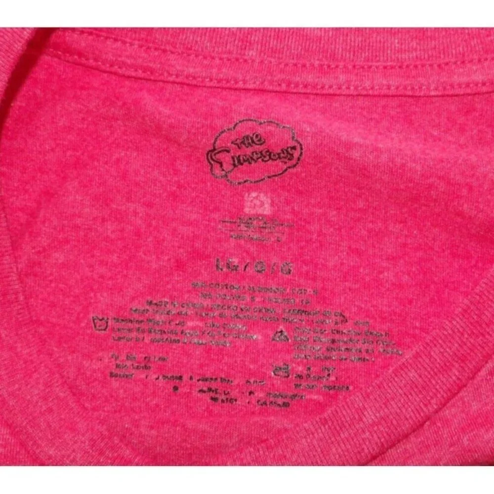 THE SIMPSONS Matt Groening Christmas red lightweight T Shirt men's size L